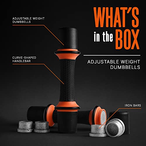 Image of Squatz Adjustable Dumbbell Set 70-140LB Adjustable Dumbbells For Home Gym, Anti-Slip Handle With Heavy‑Duty Plates, Exercise Fitness Dumbbells For Home Gym Strength & Weight Training