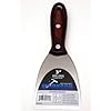 MARKSON Putty Knife 3, Scraper Tool with Pakka Wooden Handle, Spackle Knife, Stainless Steel Blade Joint Knife