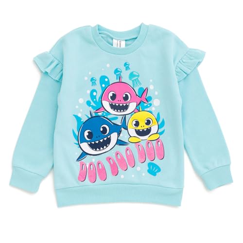 Pinkfong Baby Shark Pullover Fleece Sweatshirt and Pants Outfit Set Infant to Toddler Sizes (12 Months - 5T)2