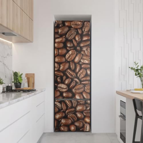 Décalcomanie auto-adhésif frigo 60x190 grains de café haute définition - 3