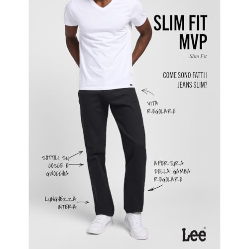 Lee Slim Fit Mvp Black Size 29X32 - 3