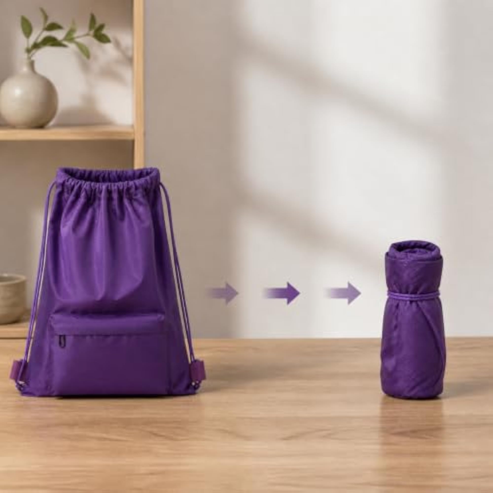 Portable Waterproof Drawstring Backpack for Sports and Travel