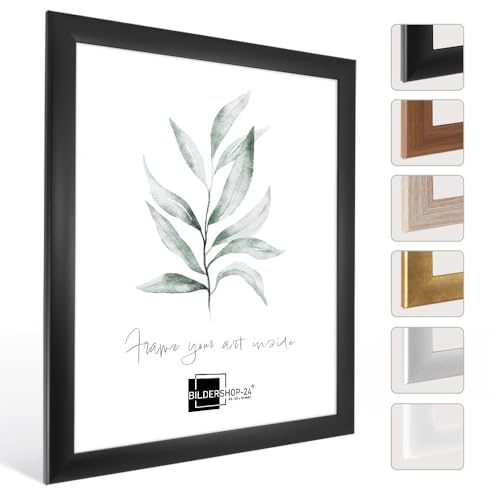 Bildershop-24 Bilderrahmen (Valencia) 100X150cm Schwarz (matt)