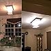Silver Rectangle Crystal Raindrop Chandelier for Living Room, 8 Lights Modern Flush Mount Crystal Ceiling Light Fixture Pendant Lamp for Kitchen Island, Dining Room, Closet, Wedding Decor of CRYSTOP
