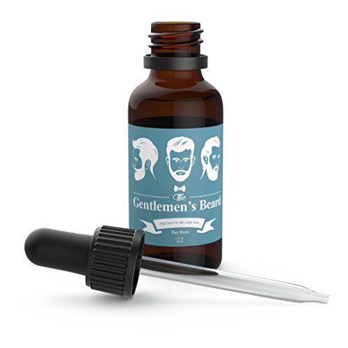 The Gentlemen's Beard Premium Bay Rum Beard Oil - Conditioner Softener - All Natural - Softens, Strengthens And Promotes Beard & Mustache Growth - Leave In Conditioner Moisturizes Skin #TOP2