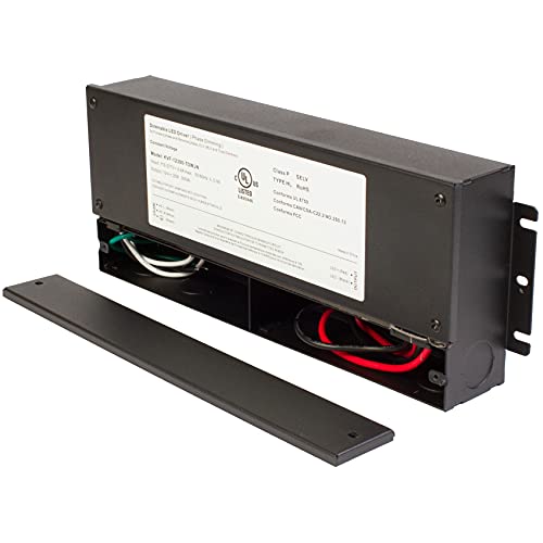 Image of 12v UL Listed 300w Triac Dimmable Driver 100V - 277V AC Input Transformer Constant Voltage Power Supply Compatible with Lutron, Leviton AC Wall Dimmer for LED Strip Light (12v 300w)