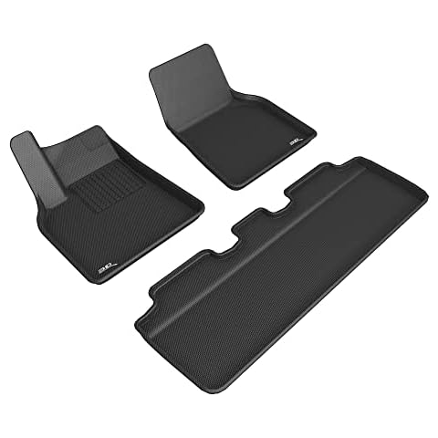 3D MAXpider All-Weather Floor Mats for Tesla Model Y 2021-2022 Custom Fit Floor Liners, Kagu Series (1st & 2nd Row) Cover