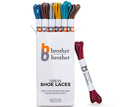 Image of BB BROTHER BROTHER (7 Pairs Colored Oxford Dress Shoe Laces | Shoe Strings
