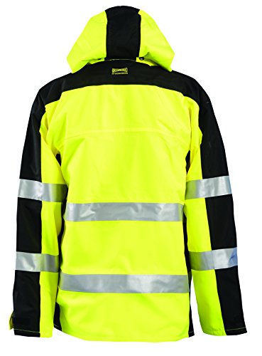 Image of Occunomix SP-BRJ-YM Class 3 Speed Collection Premium Breathable Rain Jacket, Medium, Yellow