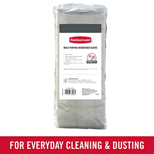 Image of Rubbermaid All Purpose Microfiber Cleaning Cloth Towels, 12 inchx12 inch, Non-Scratch, Reusable /Washable for Cleaning /Wiping /Polishing for Home /Kitchen /Car (Pack of 300)