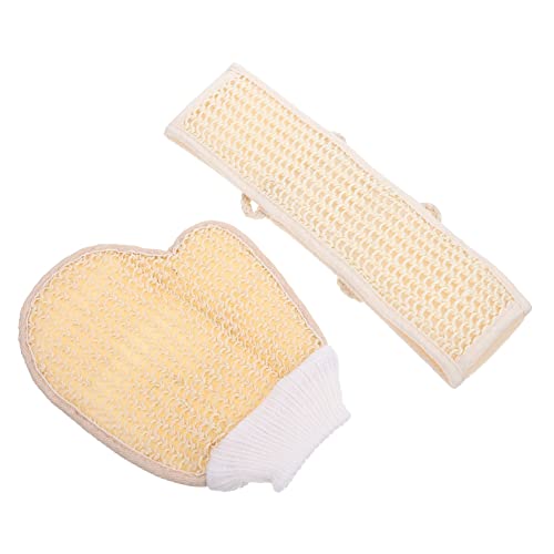 Brosses de exfoliantes manche gommage en sisal lot de 3 hôtel et maison