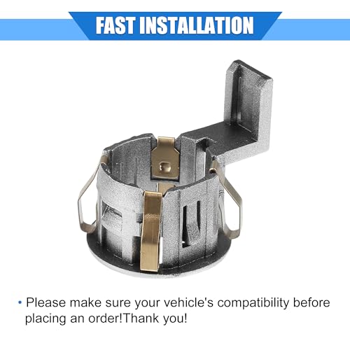 Image of Parking Sensor Retainer Holder Compatible for Toyota Sienna 2011-2017, Durable Plastic Silver Tone Backup Parking Aid Assist Sensor Bracket