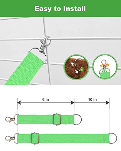 Piatmiat Warm Guinea Pig Hammock, Guinea Pig Hideout Bed With Long Fleece, Hamster Bedding, Ferret Hammock, Small Animal Hammock Bed.(Green,Animal Print)… #TOP7
