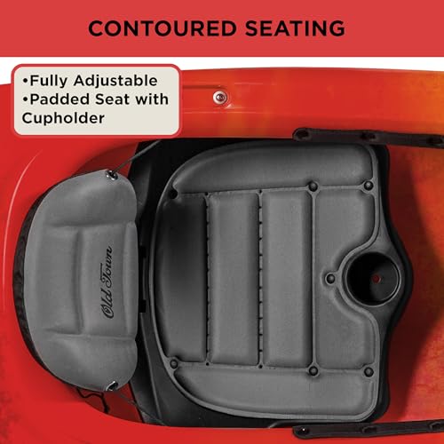 Old Town Vapor 10 Solo Sit-Inside Recreational Paddle Kayak, 10 ft, Horizon