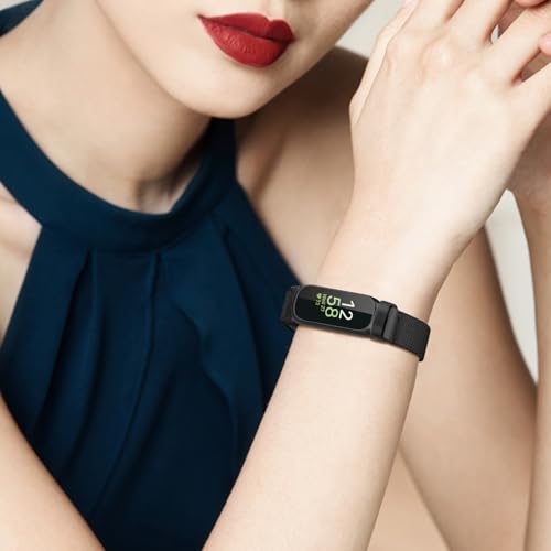 Fintie Elastic Bands Compatible with Fitbit Inspire 2 / Inspire HR/Inspire/Ace 3 / Ace 2, Adjustable Stretchy Nylon Loop Band Breathable Replacement Strap Accessory Wristband