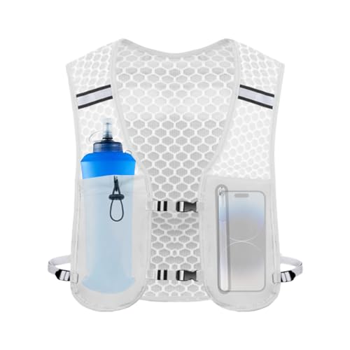 Gwtdtoad Mochila Hidratación,Mochila Hidratación para Running - Bolsillo Teléfono Portabotella Ultraligera para Camping Viajes Caza Ciclismo Aire Libre