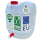 Sterk Plast C30R Kanister mit Hahn, Fassungsvermögen 30 l, 36 x...