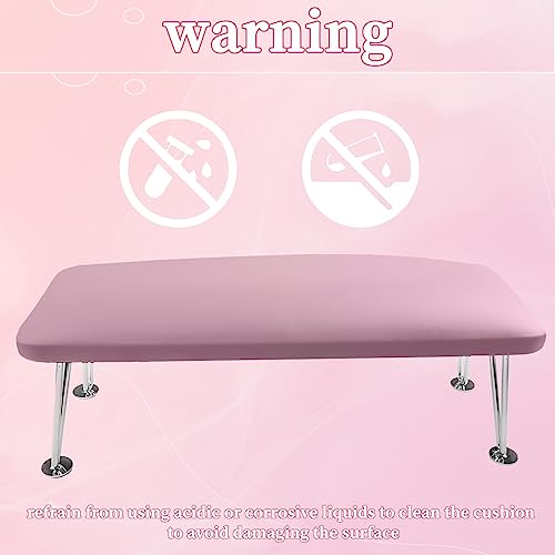 BOMOQING Descanso de braço para unhas, descanso de braço de microfibra de couro para unhas de acríli