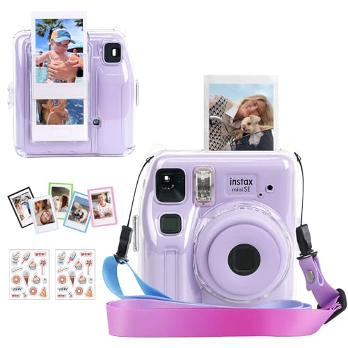 WOGOZAN Mini SE Clear Case for Fujifilm Instax Mini SE Instant Film Camera