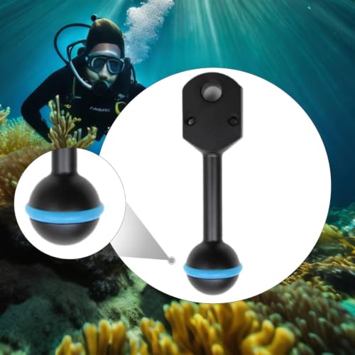 Adaptador de cabezal de aluminio Gralara de 3.3 pulgadas para conversión de linterna de buceo 7
