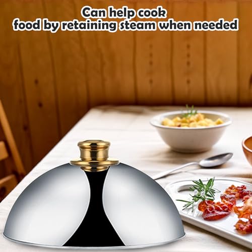 Serlium SERLIUM2WZ0ED917R-01 Stainless Steel Food Cover, Dome Plate Covers To Keep Food Warm thumb #5
