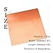 Tynulox 24 Gauge 99.9% Pure Copper Sheet, 1 Pcs (0.02