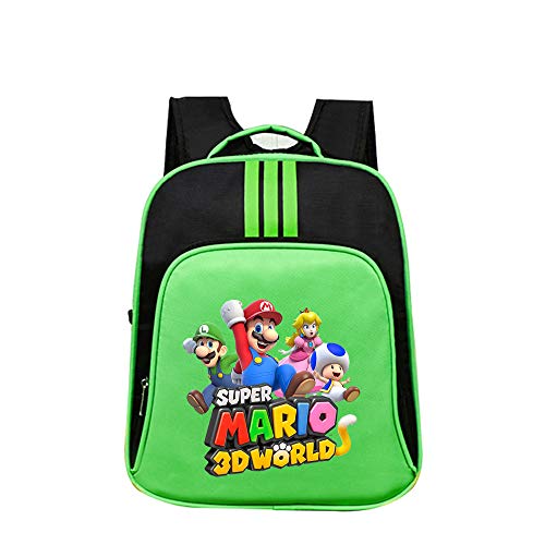 Super Mario Mochila Casual Hermosa Bolsa de la Escuela Primaria para niñas niños patrón