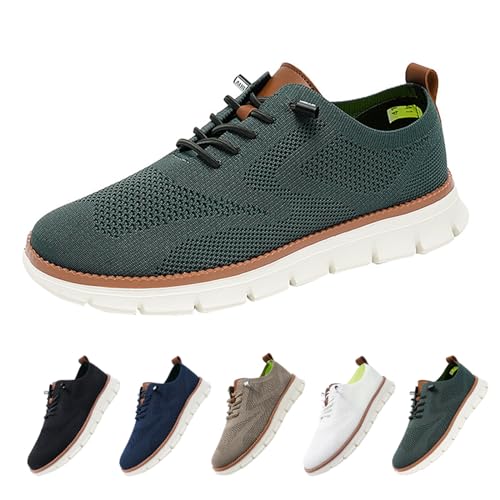 Riou Breeze Urban Hombre, Zapatos Ortopédicos Ultra Cómodos, Casuales de Malla Transpirable para Caminar