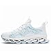 Men's Breathable Walking Shoes Non Slip Casual Sport Tennis Running Shoes Athletic Gym Blade Fashion Sneakers White Blue 10
