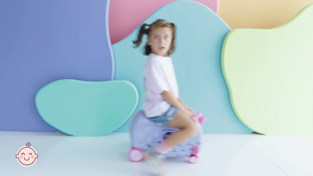 Amazon.com: MILK&MOO Rideable Kids Suitcase Jungle Friends, Fun