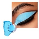 Oulac Sombras de Ojos Azul Mate | Eyeliner y Base de Sombras de Ojos Waterproof y Larga Duración | Textura Cremosa y Acabado Mate | a Prueba de Manchas | Vegano | 06g (CM09) Wonder