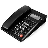 jojofuny 高齢者向け家庭用電話 大型ボタン付きデスクフォン 発信者ID表示 音量調整可能 コールスクリーニング機能搭載 固定電話 オフィス 自