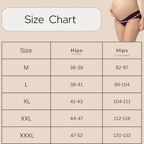 Image of FASHIOSPICE Comfy Maternity Panties| Low Waist V Shape Design Hipster| Super Comfortable Even After C-Section Delivery of Pregnant Women| Pure Cotton
