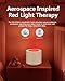 PureNurt White Noise Machine: Red Light Therapy Sleep Sound Machine with 38 Soothing Sounds & Calming Womb Soother Shusher, Memory Function, Dimmable Nursery Night Light with Timer for Baby Adult Gift