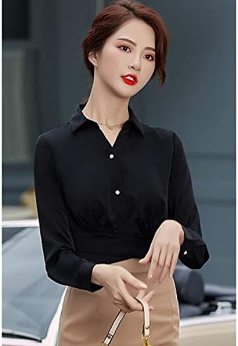 Amazon Co Jp 健康と美容 女性の服装 シャツ Czファッションおざなりスーツ牙のスタンドカラーシャツ 色 ブラック サイズ Xxxl 服 ファッション小物