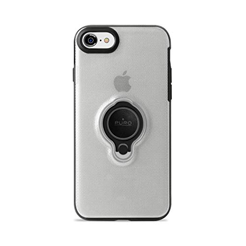 Puro - Coque de Protection avec oeillet (aimanté) pour Apple iPhone 7/8 - Transparent