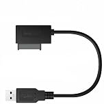 Multibao USB 2.0 to Slimline SATA 7+6 13Pin Converter Cable for Laptop CD/DVD ROM Drive