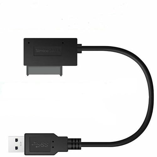 Multibao USB 2.0 to Slimline SATA 7+6 13Pin Converter Cable for Laptop CD/DVD ROM Drive