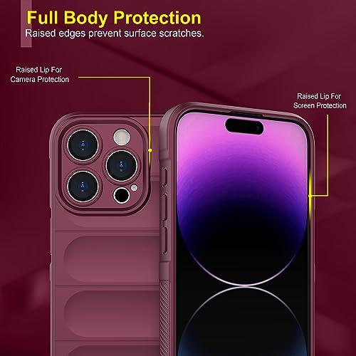 Image of amazon basics Back Case Cover for iPhone 15 Pro Max | Compatible for iPhone 15 Pro Max Back Cover | Liquid Silicon Magic Case with Camera Protection | Plum