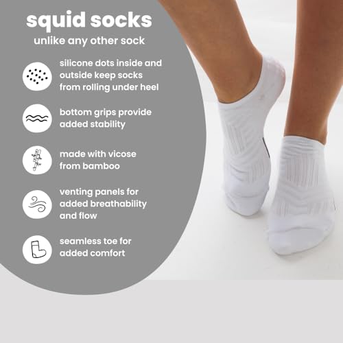 squid socks Non Slip Grip Socks | Anti Slip Athletic Grip Socks |No Show Ankle Socks | Adults & Teen Sizes S, M, L4