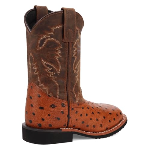 Dan Post Jet Leather Childrens Cowboy Boot - Tan Cognac (Tan, US Footwear Size System, Little Kid, Numeric, Medium, 13)2