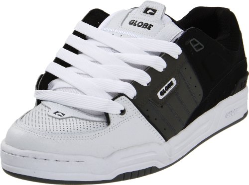 Image of Globe Mens Fusion Skate Shoes, White /Charcoal /Black, 11.5 D US