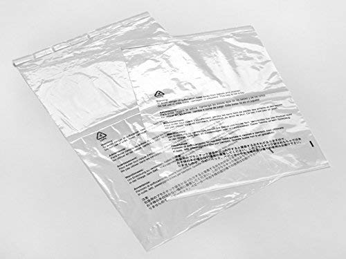 200x Poly Bags (9"x12" and 11"x14") - Combo Pack - Strong Self Seal - Suffocation Warnings – Clear Plastic 1.5 mil Thick - Suitable for FBA Amazon Shipping, Retail & Storage - by Absolute Retail
