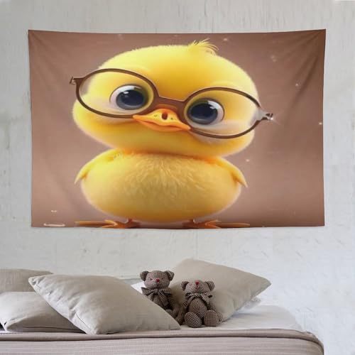 Tapisserie petit canard jaune pour apporter de la joie et de la couleur en chambre