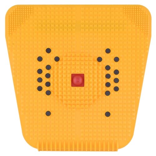 Image of Acupressure Health Super Power Mat IV 2000 Acupressure magnetic pyramidal foot power mat therapy for stress and pain relief blood circulation health Care Useful Heel Knee Leg Sciatica massager Yellow