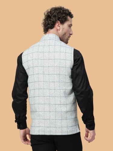 Image of Vastraa Fusion Men's Pure Wool Export-Quality Indian Traditional Nehru Jacket /Woolen Jacket For Men