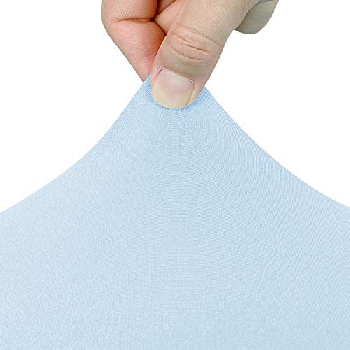 Image of Peomeise 4FT Spandex Table Cover Rectangular Stretch Spandex Tablecloth (Blue Mist,4FT)