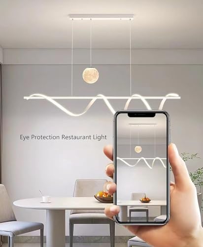 Lampe suspendue LED réglable pour table à manger moderne - 3