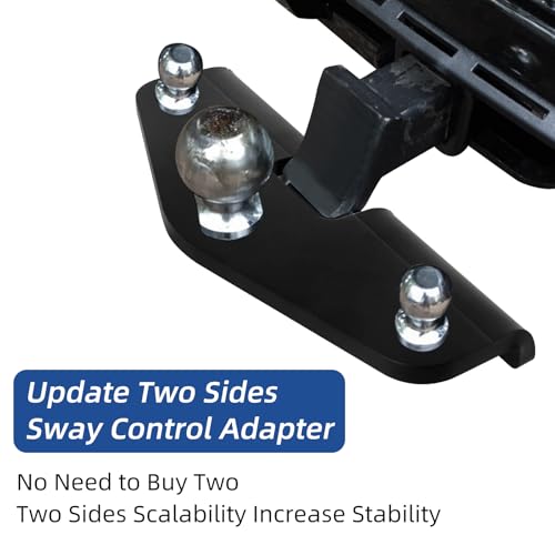 Jianbenkj SCAB-002 Trailer Sway Control Adapter,Two Sides Friction Sway Control Ball Mount Adapter Fit For Class Iii&Class Iv 2 Inch Square Ball Mounts,Trailer Camper Rv Anti Sway Hitch Ball Mount thumb #2