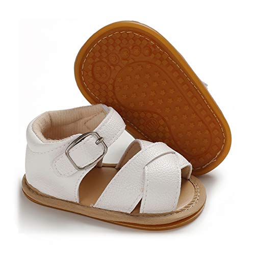 Image of RVROVIC Baby Boys Girls Sandals Premium Soft Anti-Slip Rubber Sole Infant Summer Outdoor Shoes Toddler First Walkers